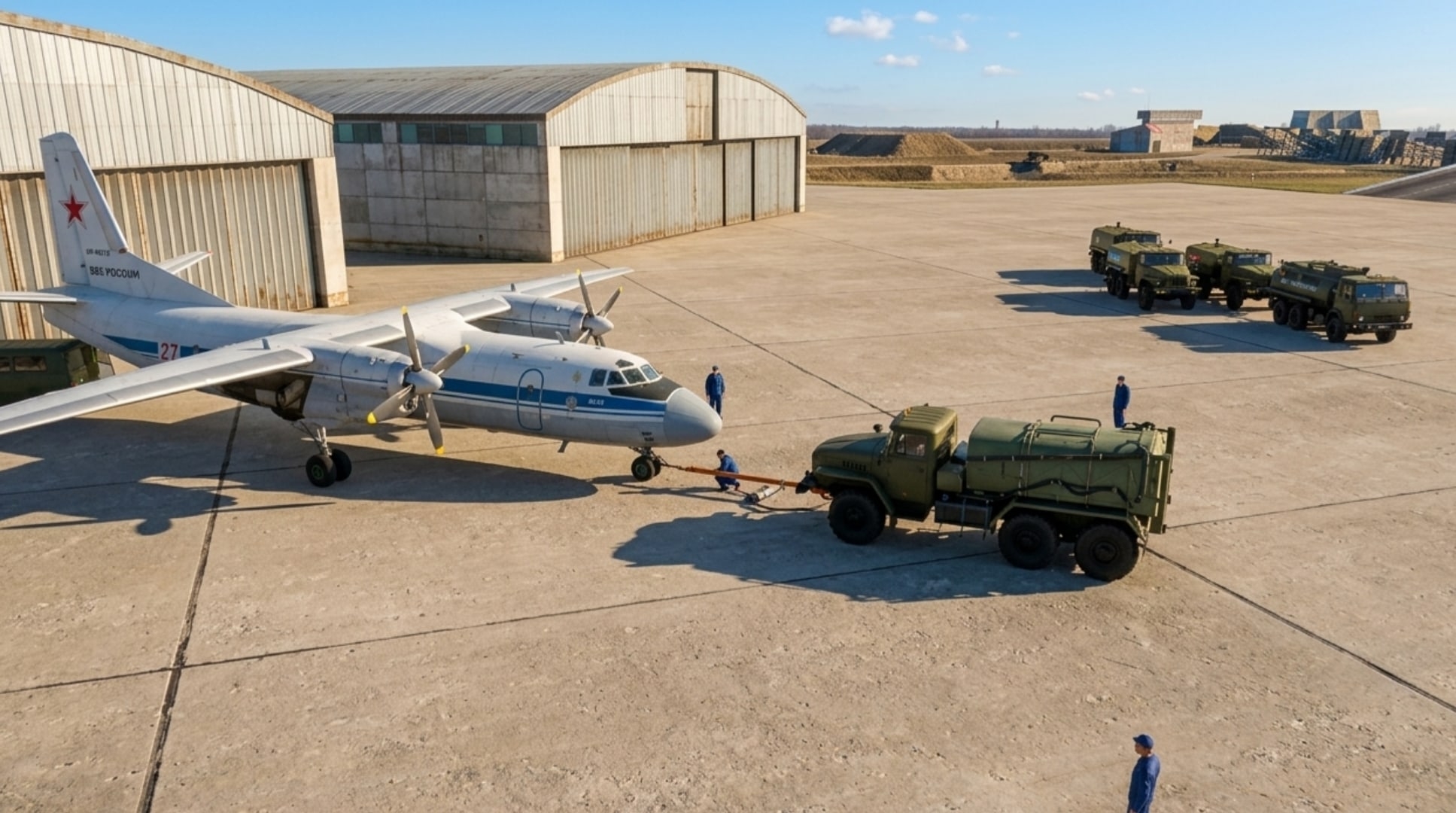 В 48-М ГВАРДЕЙСКОМ ПОЛКУ НА ВООРУЖЕНИЕ ПОСТУПИЛ САМОЛЁТ АН-26