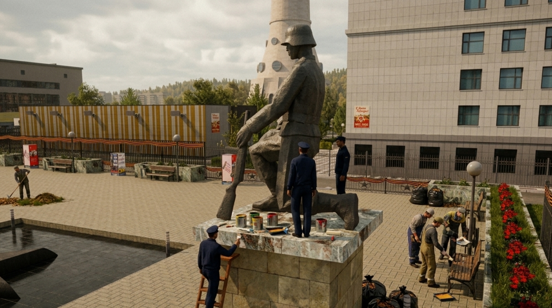 ПЕРВОМАЙСКИЙ СУББОТНИК ПО БЛАГОУСТРОЙСТВУ ПАРКОВ К 9 МАЯ В ГОРОДАХ ЮЖНЫЙ И ЛЫТКАРИНО